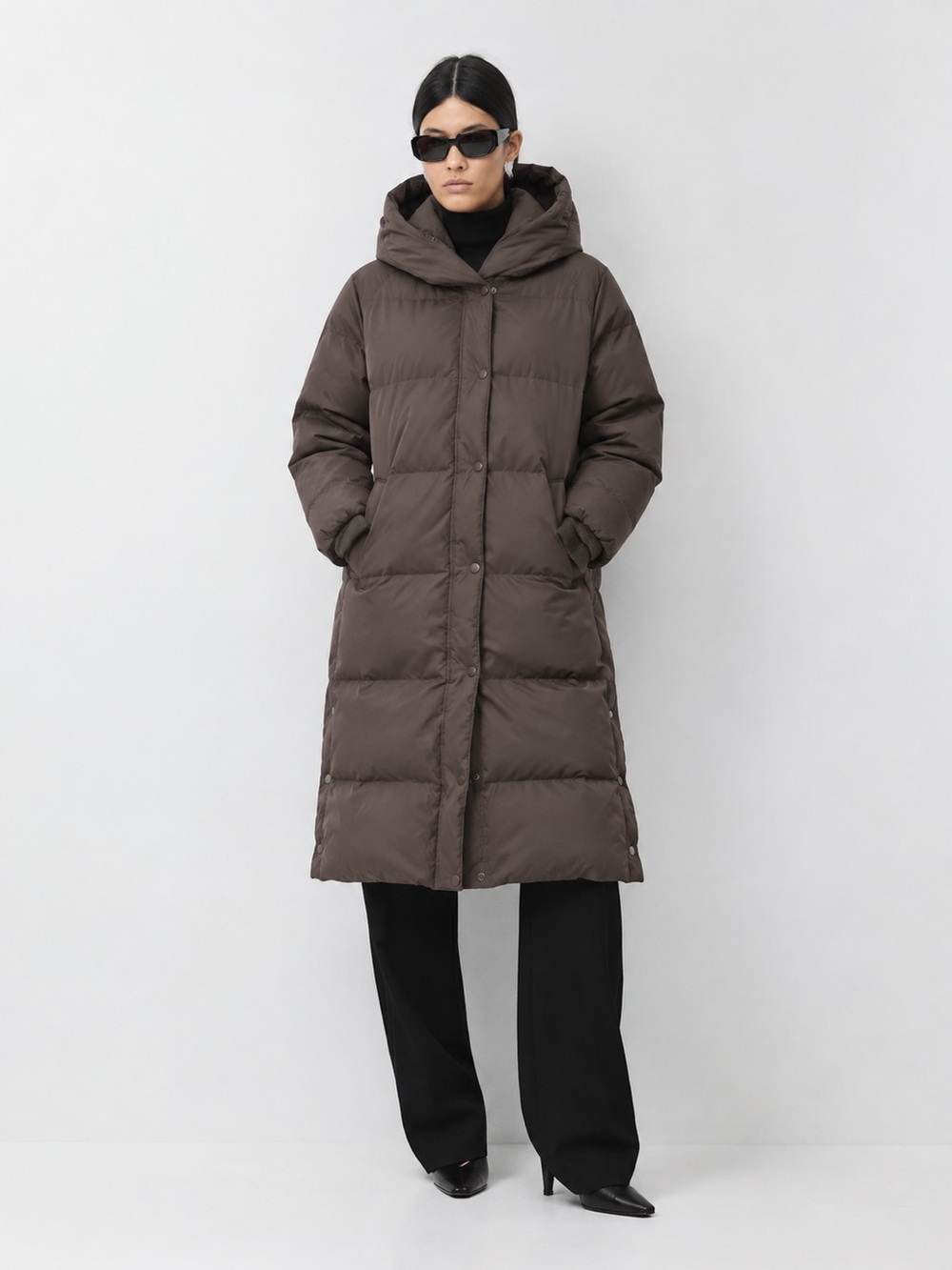 Mondetta Outdoor Project Fleece Lined Long Coat Brown Size L NWOT